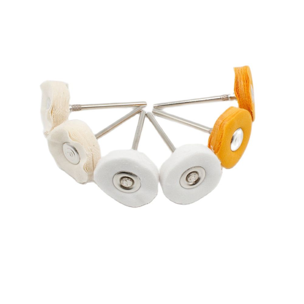Bánh Xe Đánh Bóng Gương Trang Sức 22mm Trục 2.35mm Màu Vàng / Bạc
