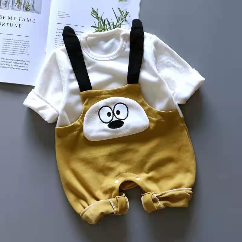 Bộ áo liền quần dễ thương cho bé sơ sinh