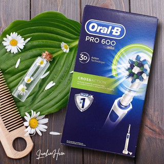 BÀN CHẢI ĐIỆN ORAL-B CHO HIỆU QUẢ LÀM SẠCH VƯỢT TRỘI ❤ ORAL-B PRO 600 CROSSACTION
