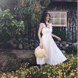 Váy maxi ren tiểu thư