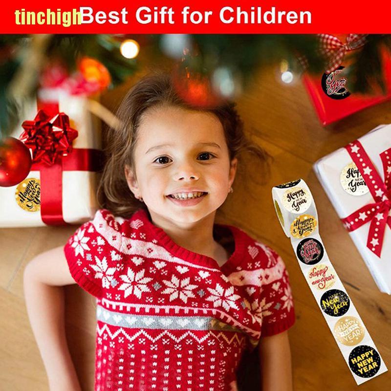 Set 500 Miếng Dán Chúc Mừng Năm Mới Lấp Lánh