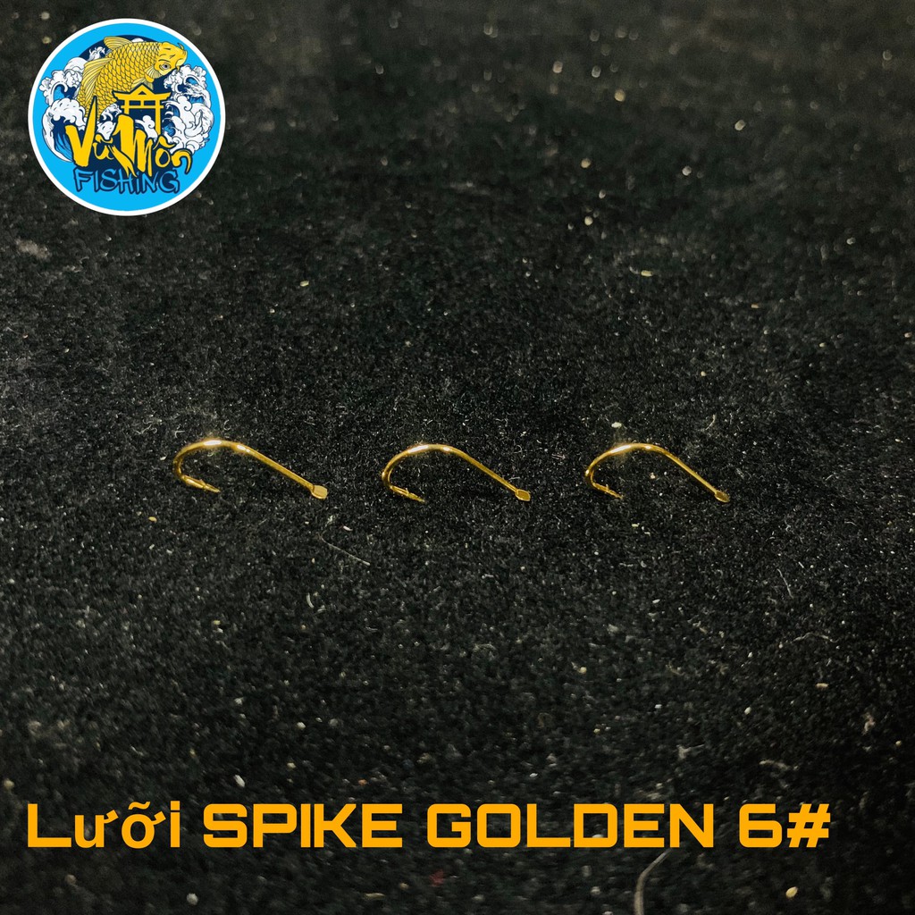 Lưỡi Câu Cá Dã Ngoại Có Ngạnh Siêu Đẹp SPIKE GOLDEN - Vũ Môn Fishing