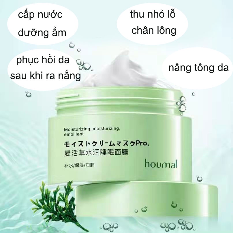 Mặt Nạ Ngủ HOUMAL, Dưỡng Ẩm Làm Trắng Da, Chống Lão Hóa Da, Làm Mờ Quầng Thâm Mắt - Mặt nạ cấp nước