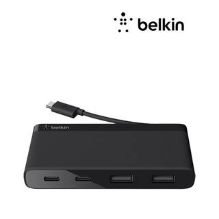 Hub USB C 4 Cổng Gồm 2 Cổng USB A Và 2 Cổng USB C BELKIN F4U090BT - Hàng Chính Hãng