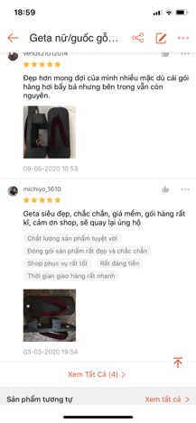 Geta nữ/guốc gỗ Nhật (có sẵn)