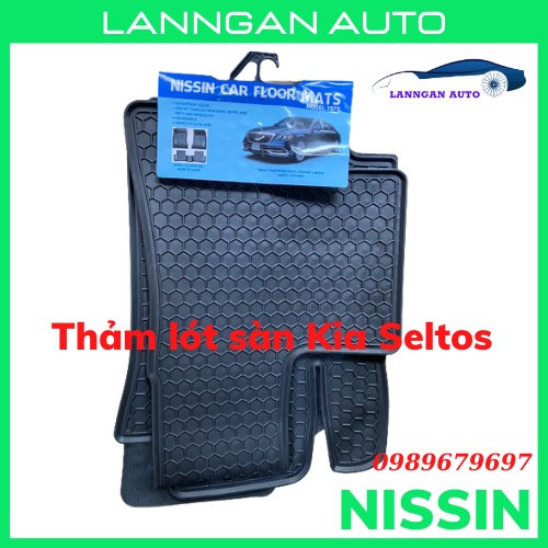 Thảm lót sàn ô tô Kia Seltos , chính hãng Nissin Đài Loan, không mùi dễ dàng vệ sinh giá siêu tốt. BH 24 tháng