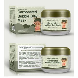 Mặt nạ sủi bọt thải độc bì heo Carbonated Buble Clay mask Bioaqua nội địa