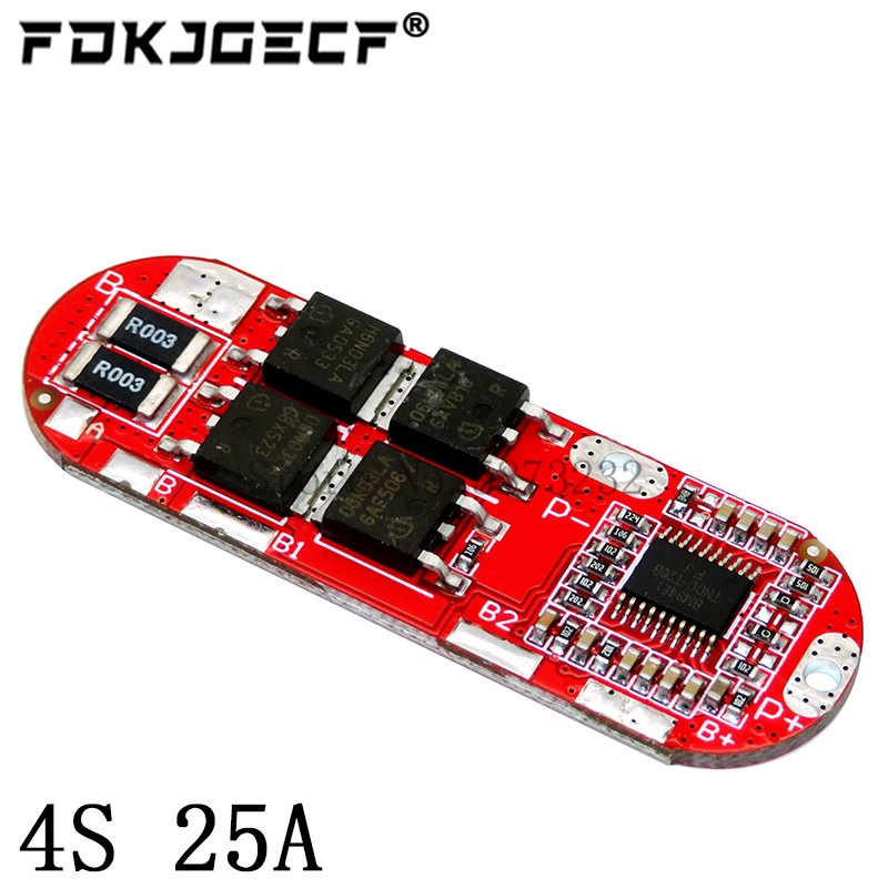 Bảng Mạch Bảo Vệ Pin Lipo 1S 2S 10A 3S 4S 5S 25A Bms 18650