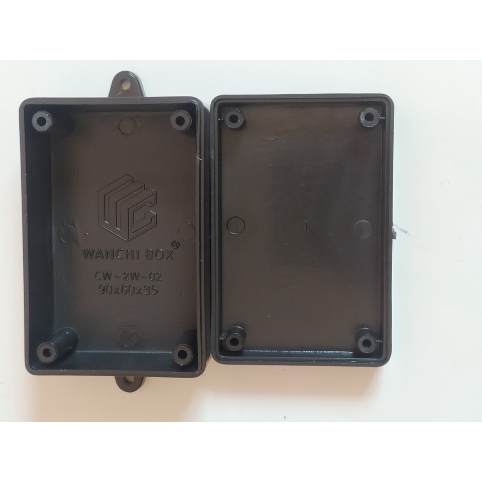 Hộp 90x60x35mm tặng kèm ốc vít - Hộp nhựa đựng mạch điện tử.