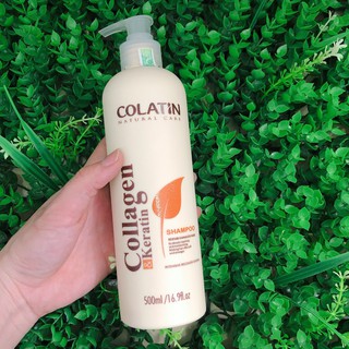 DẦU GỘI COLATIN  COLLAGEN KERATIN PHỤC HỒI SIÊU MƯỢT TÓC 500ML