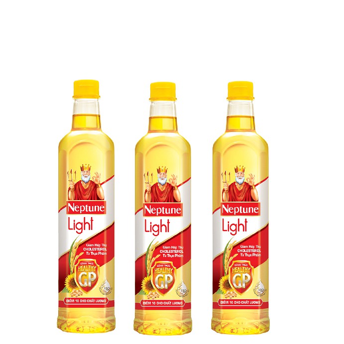 Combo 3 chai dầu ăn Neptune 1L