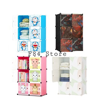 Tủ nhựa lắp ghép 6 ô full ô