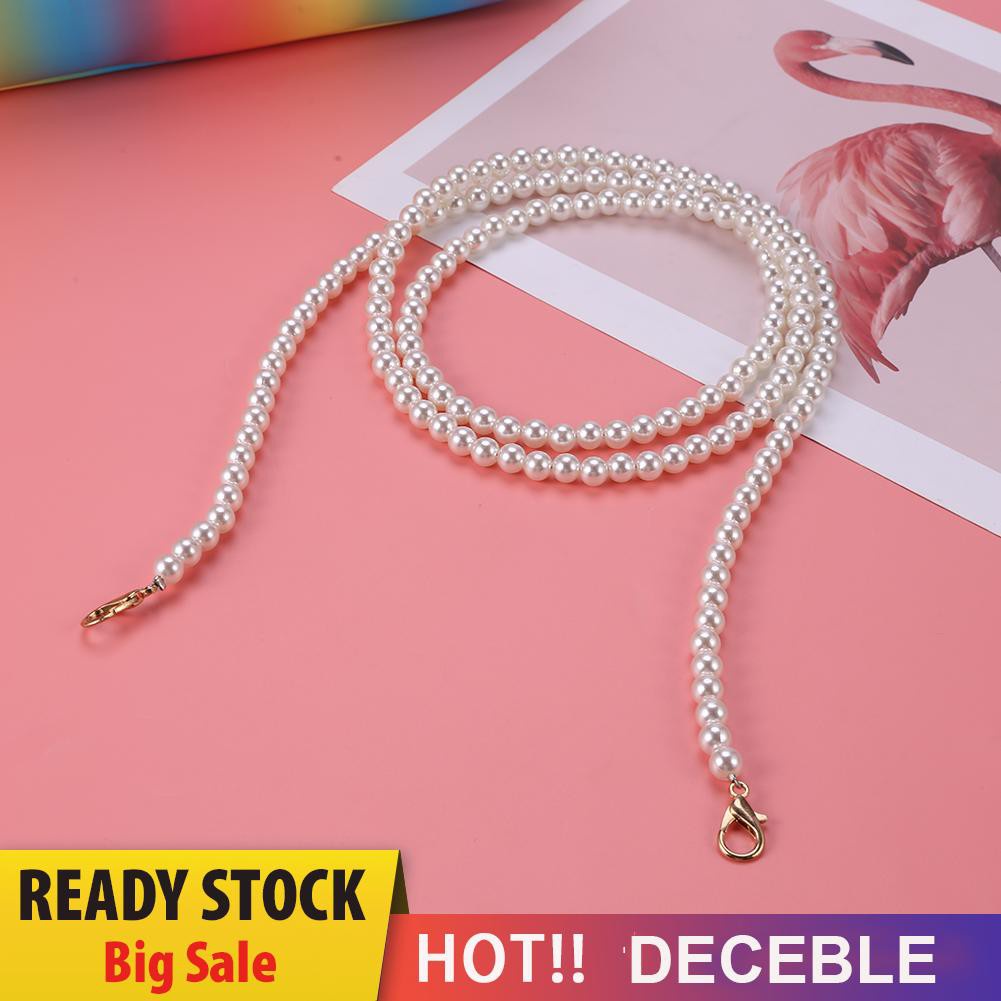 Dây Đeo Túi Xách / Đeo Vai / Đeo Chéo Đính Hạt Ngọc Trai Thay Thế Cho Nữ