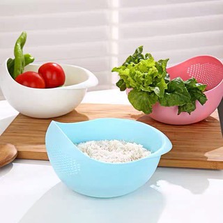 Rổ Nhựa Vo GạoGIADUNGTONGKHO1Rổ Nhựa Rửa Thực Phẩm Hoa Quả Tiện Lợi Thông Minh Thể Tích 5L