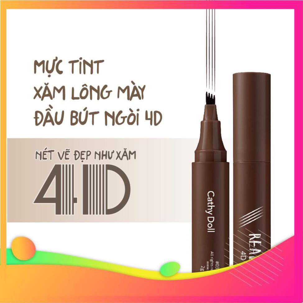 Shop Happy KIDS Bút vẽ chân mày Cathy Doll Real Brow 4D Tint 2G