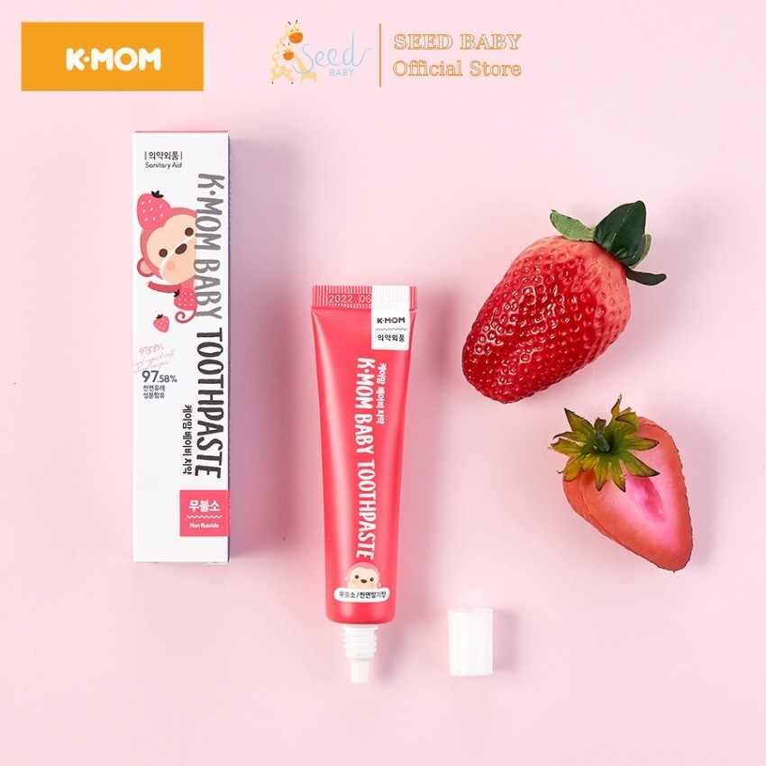 Kem đánh răng Kmom cho bé 6 tháng đến 12 tuổi - Seed Baby