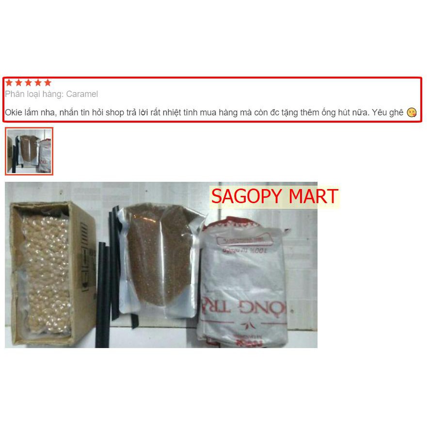 [HẠT TO] Trân Châu Caramel Hoàn Anh (Túi 1kg) Tặng 3 Óng hút (Size 12) làm trà sữa, tran chau, đường đen, thạch jelly | BigBuy360 - bigbuy360.vn