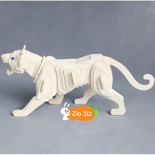 Đồ Chơi Lắp Ráp Gỗ 3D Mô Hình Con Hổ