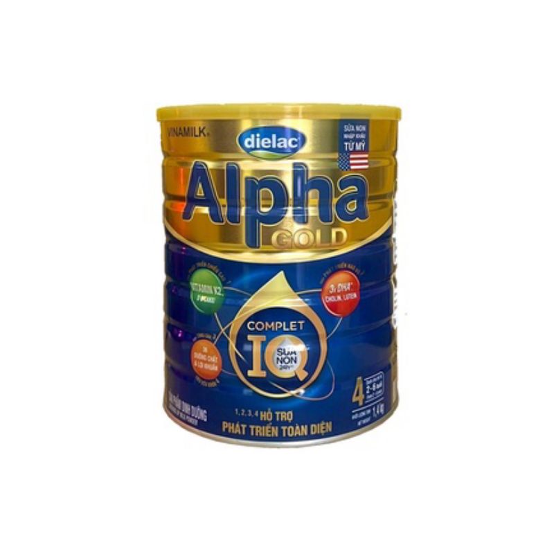 Sữa Dielac Alpha Gold IQ 4 1,4kg