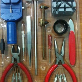 Bộ Dụng Cụ Sửa Đồng Hồ Đeo Tay Cơ Bản 18 Món