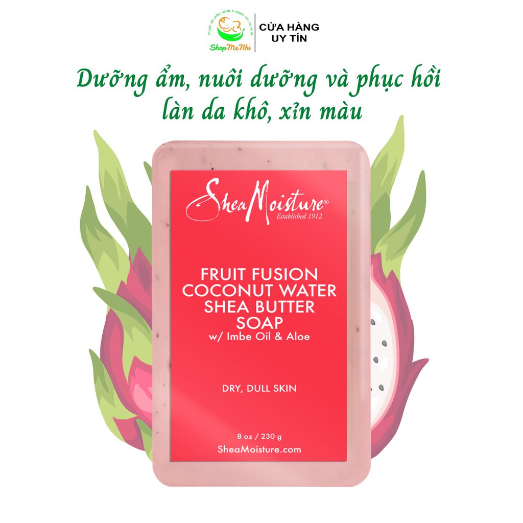 Xà phòng Shea Moisture nhiều loại - hỗ trợ dưỡng ẩm sâu, phục hồi và dưỡng trắng da.