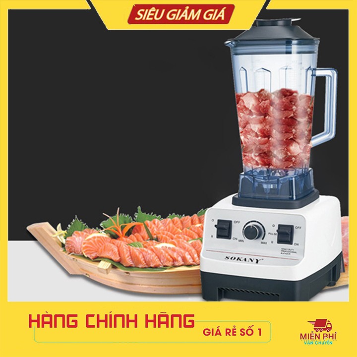 Máy xay sinh tố, xay thực phẩm công nghiệp đa năng Sokany 4500W
