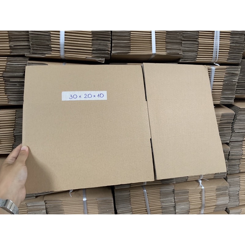 20 HỘP GIẤY 30x20x10 CARTON ĐÓNG HÀNG SHIPCOD-Thùng giấy giá rẻ-Thùng giấy có sẵn-Sỉ lẻ thùng giấy-Xưởng thùng giấy