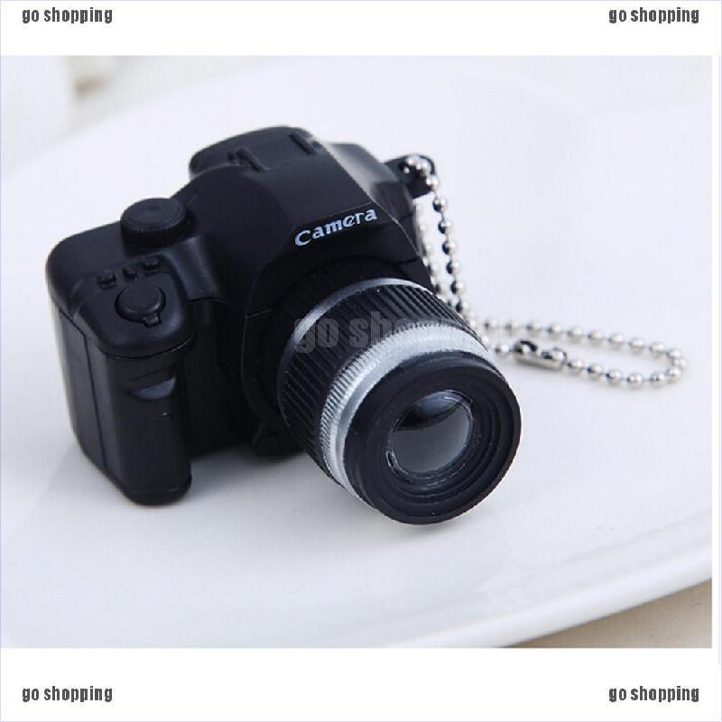 {go shopping}Cute Mini Toy Camera Charm Keychain With Flash Light&amp;Sound Effect Gift