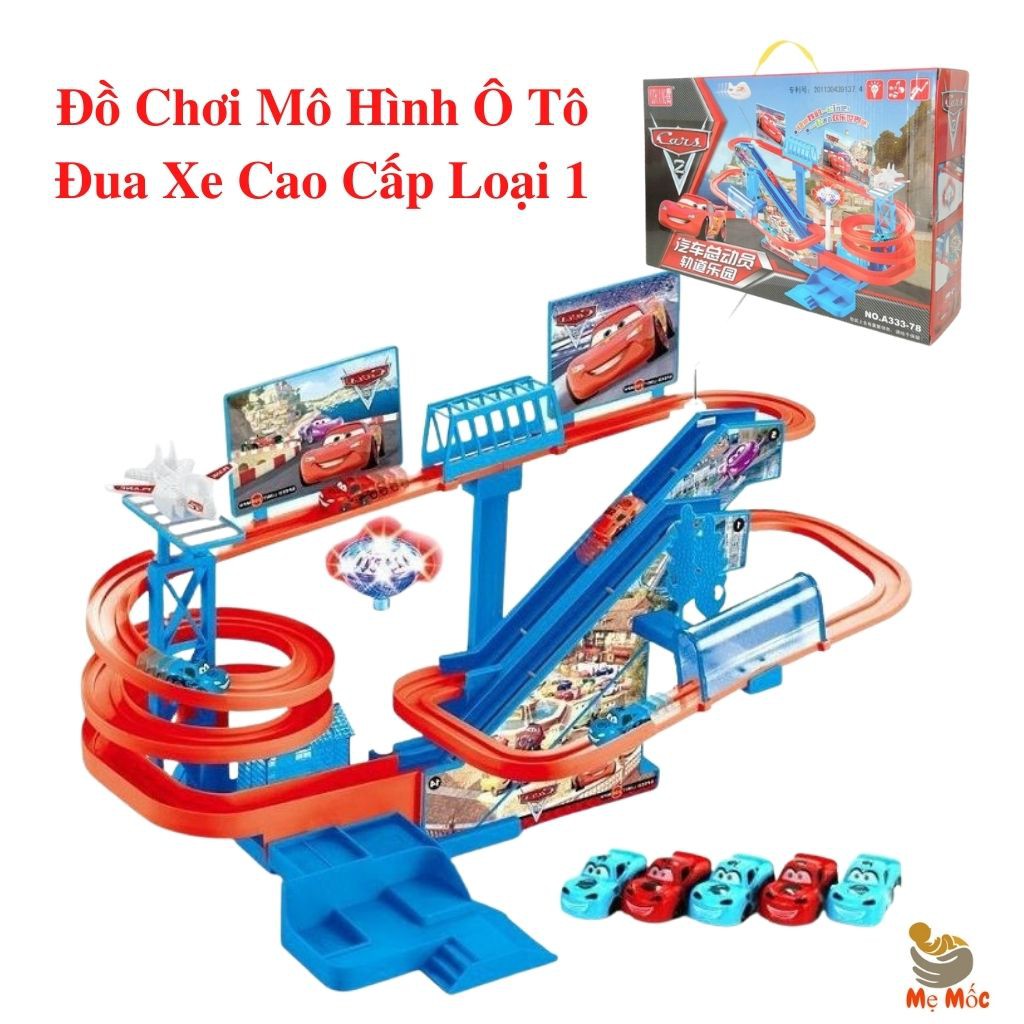 Đồ Chơi Mô Hình Đường Lượn, Đường Đua Ô Tô Cars Racing Track Có Nhạc Và Đèn Cho Bé, Shop Mẹ Mốc ,DLCR