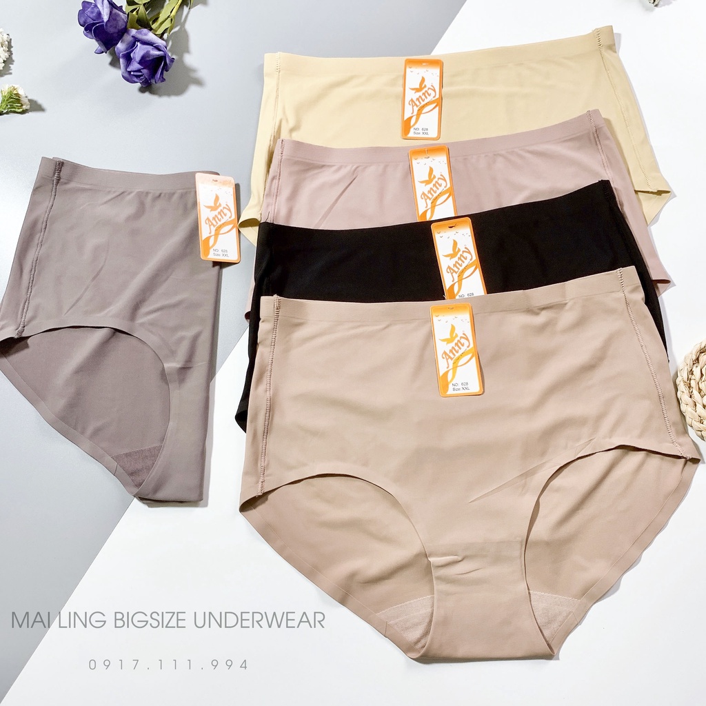 Quần Lót Bigsize Chất Su Đúc Chống Lộ Viền - Hàng Thái Lan, M628Anny