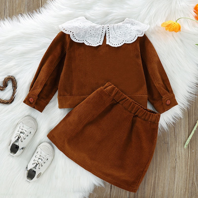 Đầm Xòe Cổ Búp Bê Xinh Xắn Cho Bé Gái Pekku