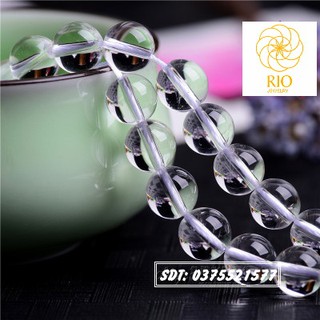Hạt đá lẻ mix vòng tay trang sức handmade quartz trắng
