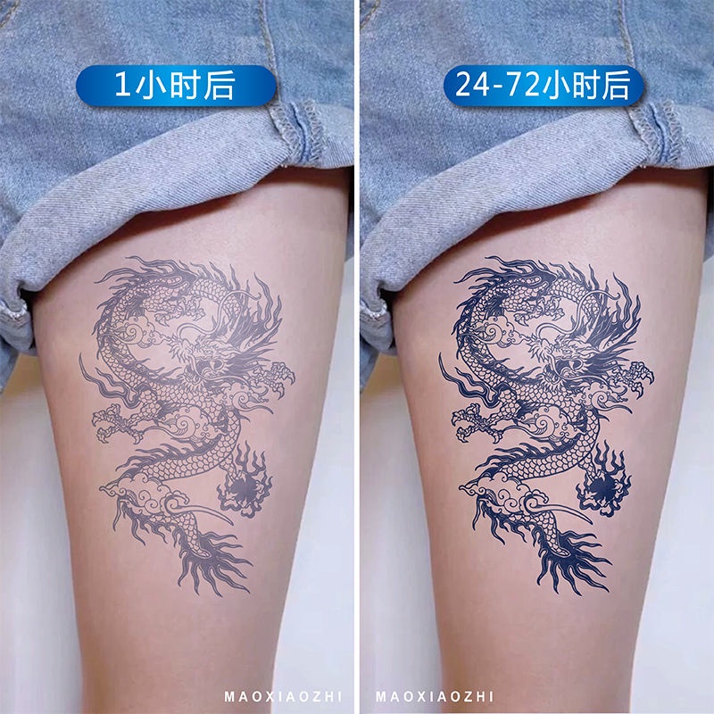 Hình xăm tạm thời hình rồng cá tính