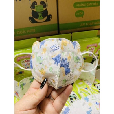 Hộp 10 khẩu trang giấy Mầm, Chồi, Lá - Chống bắn giọt, kháng khuẩn an toàn cho bé