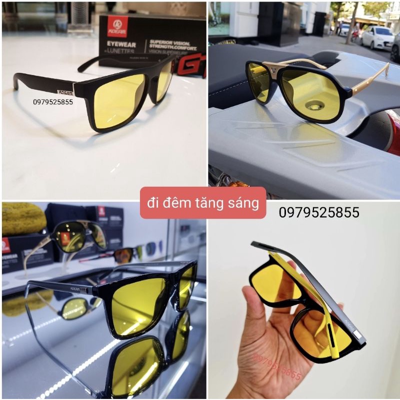 kính đi đêm tăng sáng đẹp