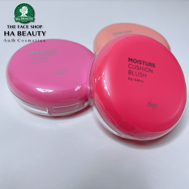 Má hồng dạng nước The Face Shop trang điểm dưỡng da Hàn Quốc Moisture Cushion Blush 8g siêu mịn nâng tông sáng tự nhiên