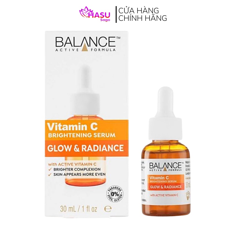 Serum Balance Active Formula Vitamin C Sáng Da 30ml Vitamin C Brightening Serum Glow & Radiance