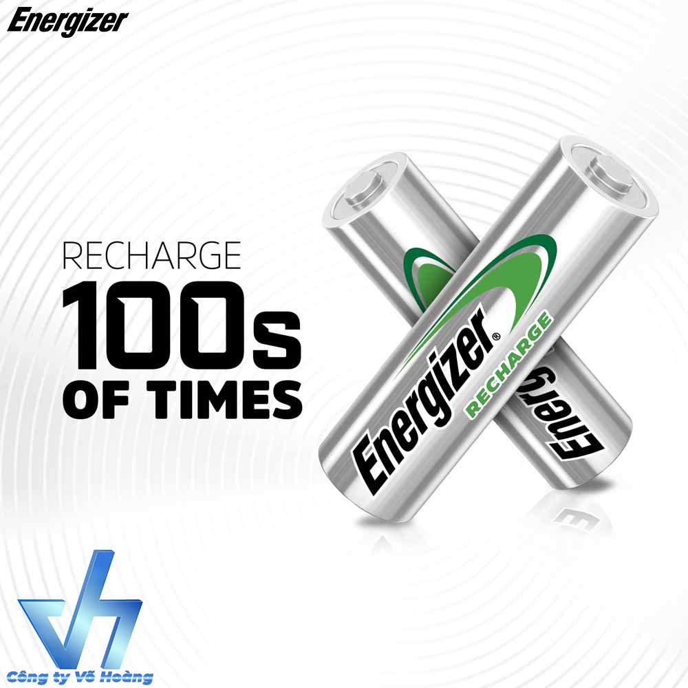 Bộ 4 pin sạc AA Energizer Recharge Extreme 2300mAh (Bạc)