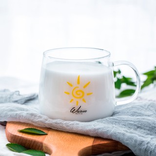 Ly thủy tinh cách nhiệt 450ml có tay cầm