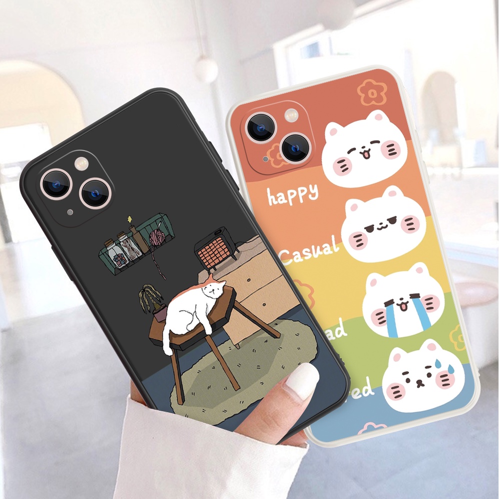 Ốp Điện Thoại Silicon Mềm Hình Mèo Cho Xiaomi Redmi 10 9T 9C NFC 9A 9 8A 8 6 6A NOTE 11 10 9 8 7 PRO 9S 4G 5G K20 PRO K30 30i