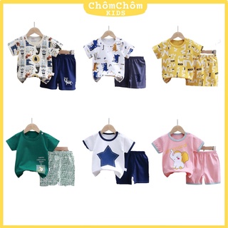Đồ bộ trẻ em, bộ cọc tay bé trai từ 3Th đến 7T