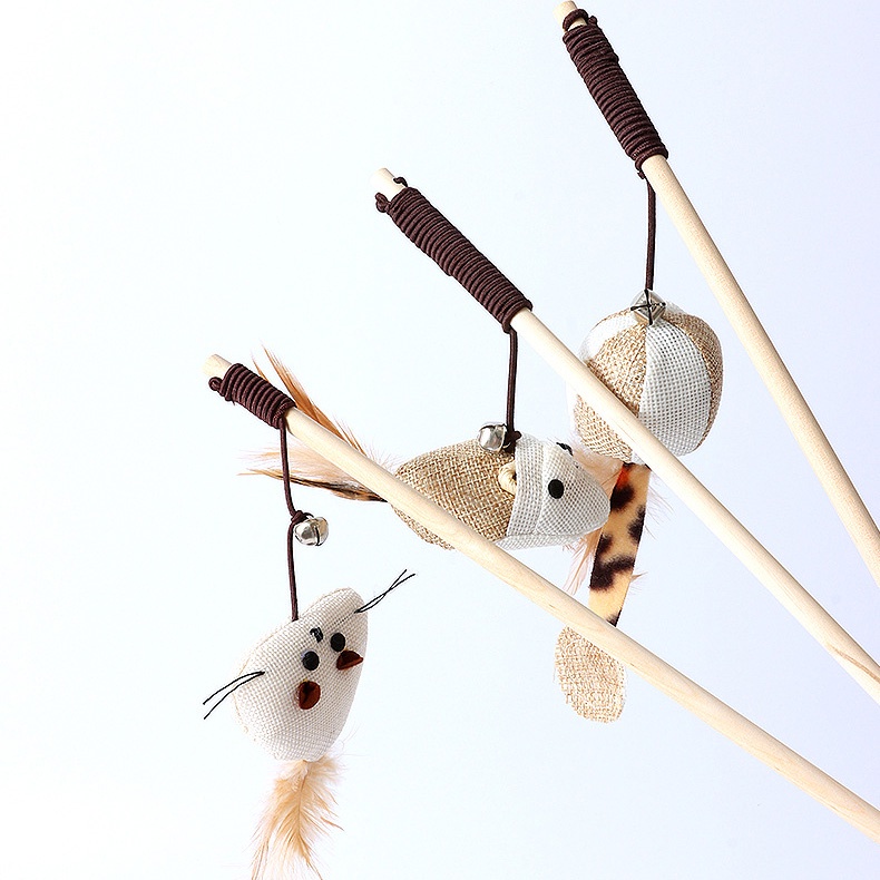 Cần Câu Mèo Cán Gỗ 40cm DC450 MIAOCAT