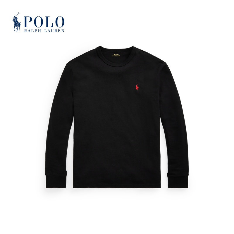 Áo thun dệt kim POLO RALPH LAUREN tay dài thiết kế đơn giản thời trang RL1377