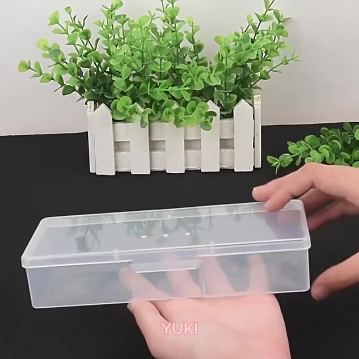Hộp đựng cọ - Hộp nhựa đựng dụng cụ làm nail - Hộp chữ nhật dựng dụng cụ nailo | BigBuy360 - bigbuy360.vn