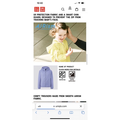 Áo chống nắng uni xuất dư xịn cho bé(cắt tag)