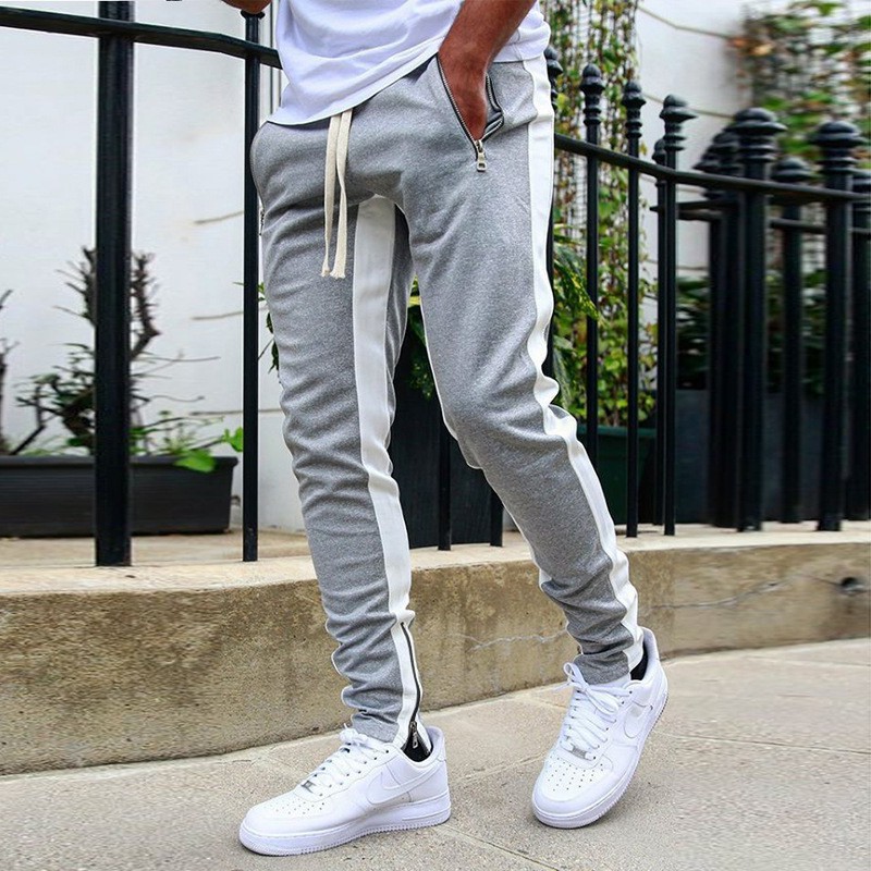 Quần jogger thể thao phối khóa kéo trẻ trung năng động cho nam giới