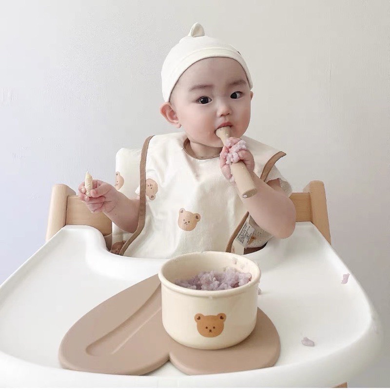 Bát ăn dặm cho bé thố sứ Hàn Quốc nhiều hình con vật đáng yêu