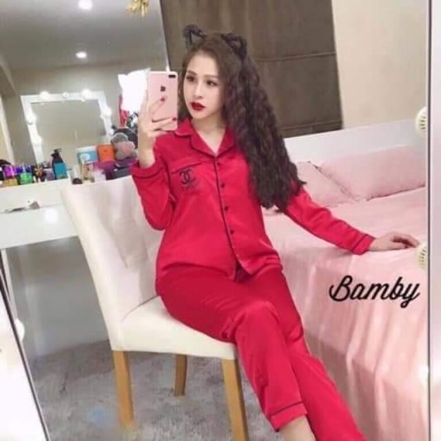Bộ ngủ pjzama lụa dài