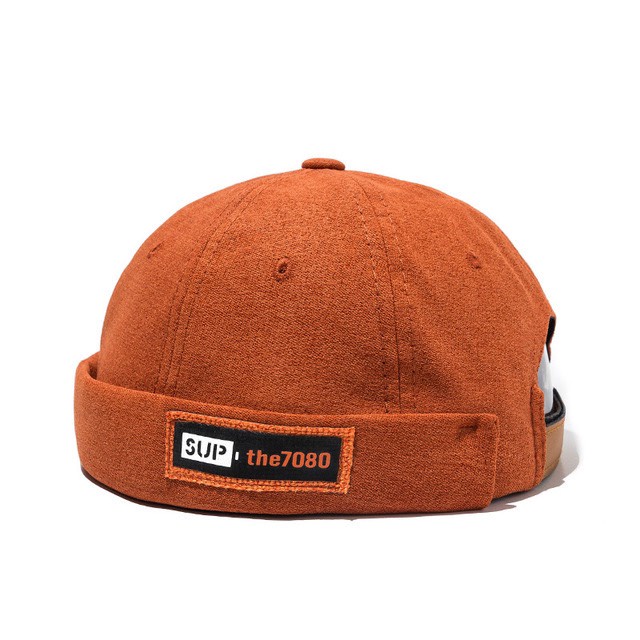 Mũ Tròn Miki Hat Không Vành Cao Cấp Thêu Chữ Sup The 7080 P493 Phong Cách Hiphop Ulzzang Form Unisex Nam Nữ - Hazo