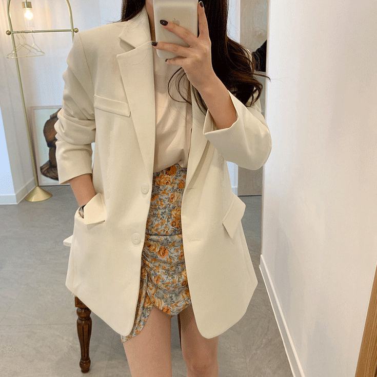 Áo Khoác blazer oversize Thời Trang Thu Đông Hàn Quốc  Dành Cho Nữ